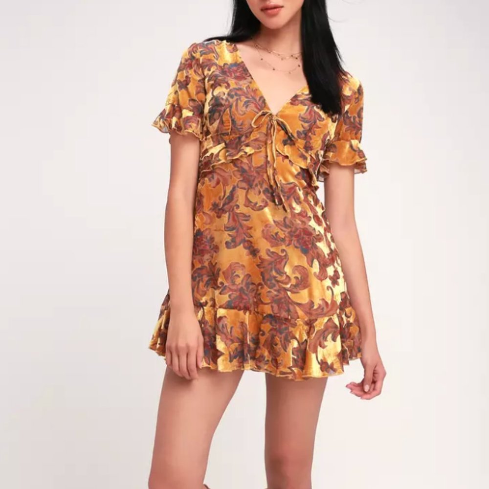 A Touch of Magic Velvet Mini Dress